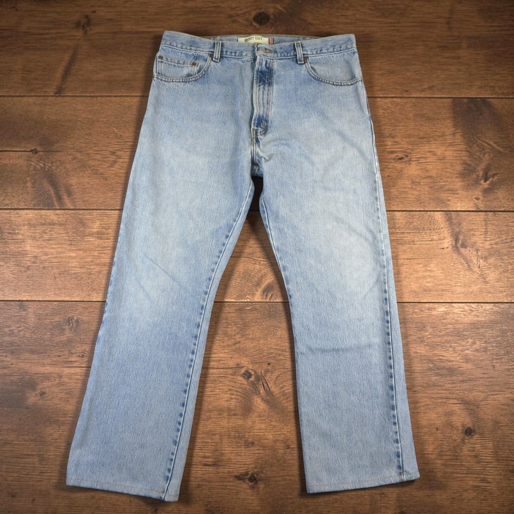 Levi's 517 Bootcut Jeans Mens 38x32 (Actual 36x29) Vintage 0606 Blue Light Wash
